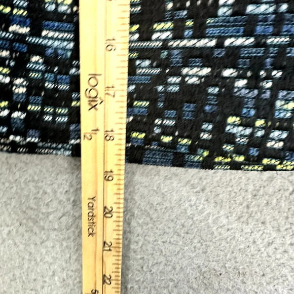 LOFT Mini Skirt Womens 10‎ Black Tweed Speckled Boho Twee Office Career Preppy - Picture 5 of 7